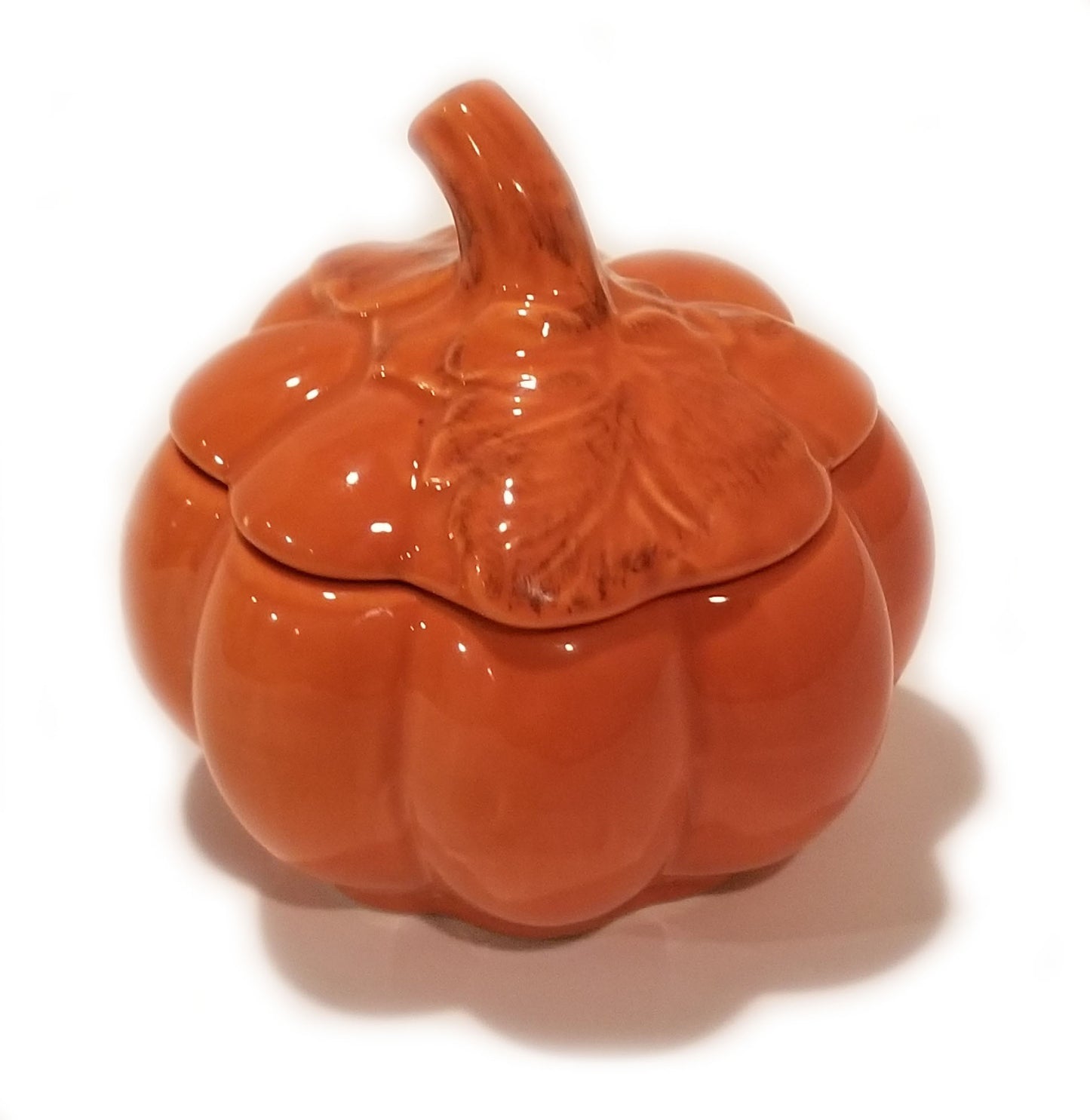 Orange Ceramic Pumpkin Soy Candle Pumpkin Spice Scent