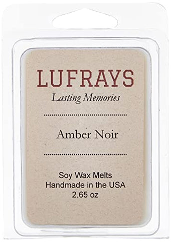 Handmade Soy Wax Melt Amber Noir