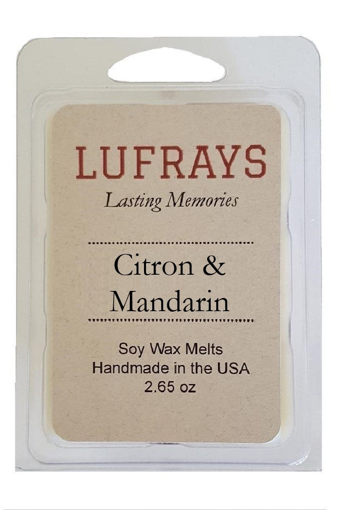 Handmade Citron Mandarin Soy Wax Melt