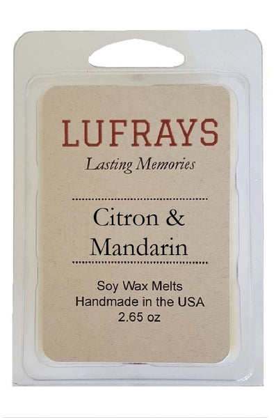 Handmade Citron Mandarin Soy Wax Melt