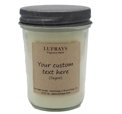 Personalized Soy Wax Candle