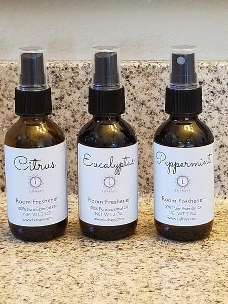 Natural Air Freshener 100% Essential Oil Room Spray Peppermint Eucalyptus Citrus