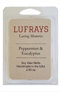 Lufrays Handmade Peppermint and Eucalyptus Soy Wax Melt