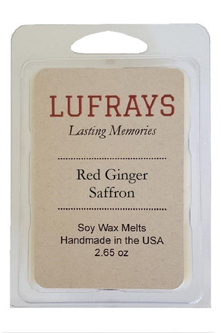 Lufrays Red Ginger Saffron Soy Wax Melt