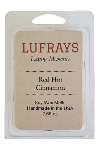 Lufrays Red Hot Cinnamon Soy Wax Melt