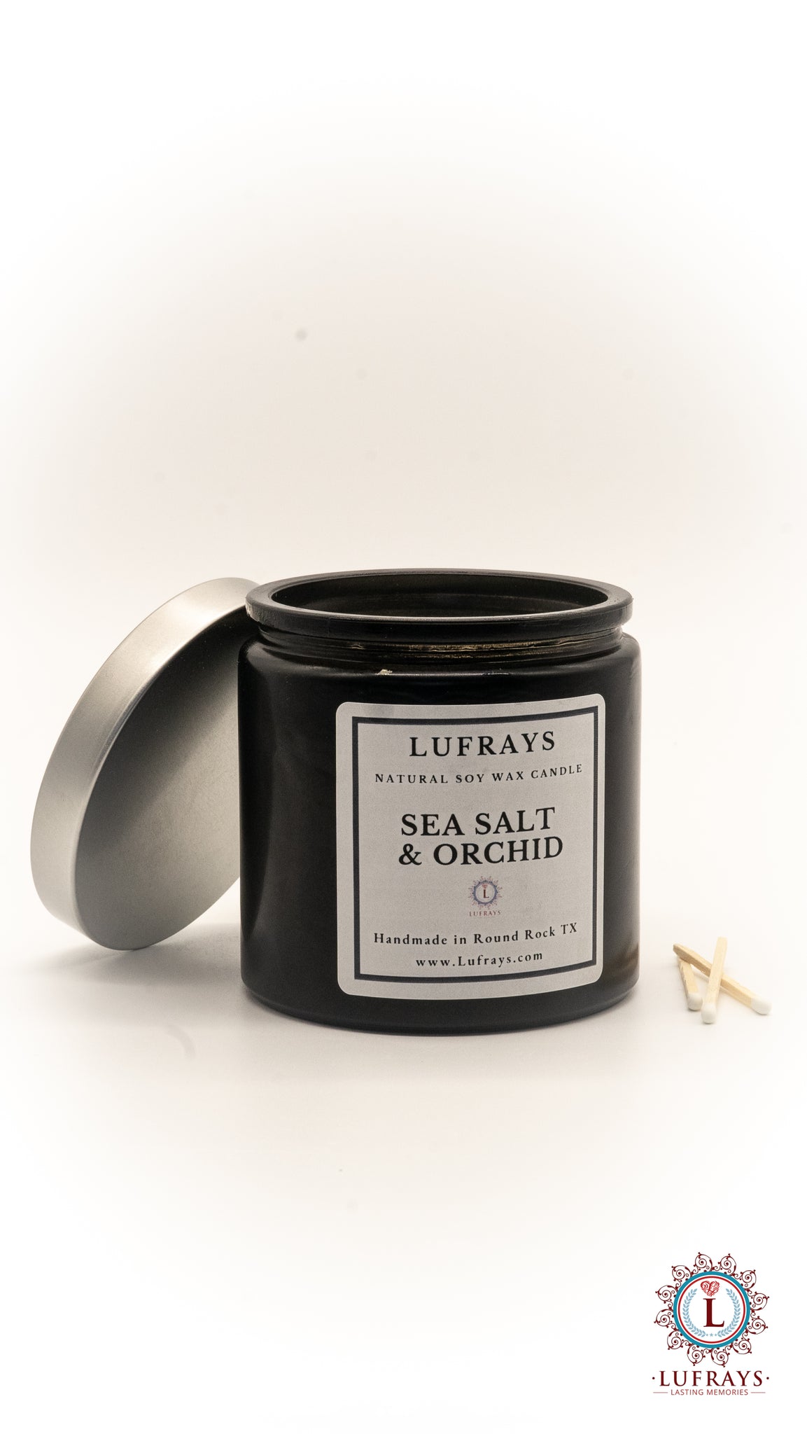 Sea Salt & Orchid Luxury Soy Candle