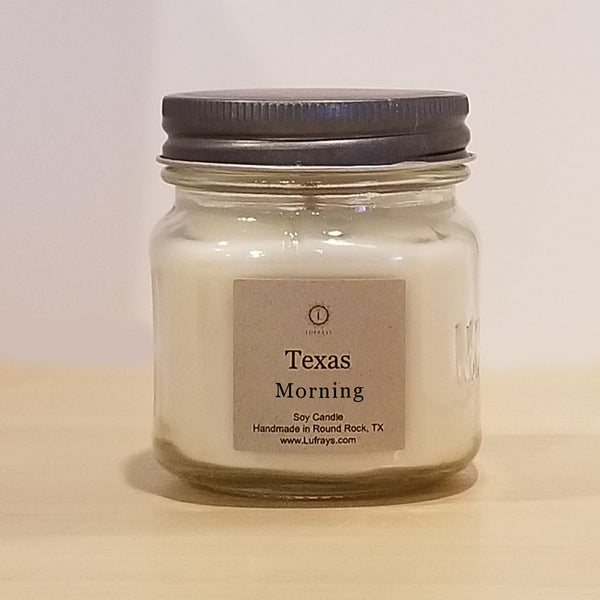 Texas Morning Mason Jar Candle
