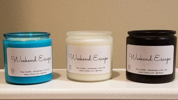 Handmade Luxury two wick soy wax candle Weekend Escape 2